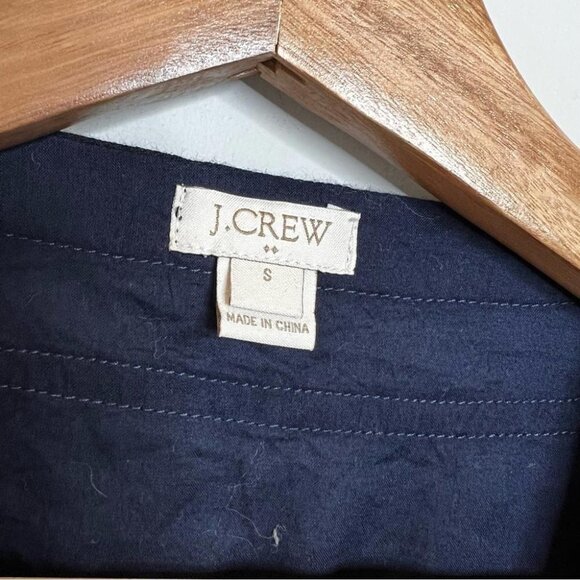 J Crew Factory Womens Size Small Blue Black Pom Pom Tunic Swim Coverup Coastal - Picture 7 of 12